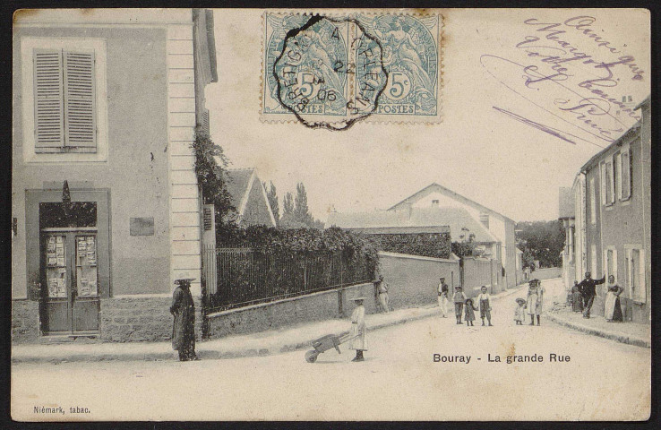 Bouray-sur-Juine.- La grande rue (23 janvier 1906). 