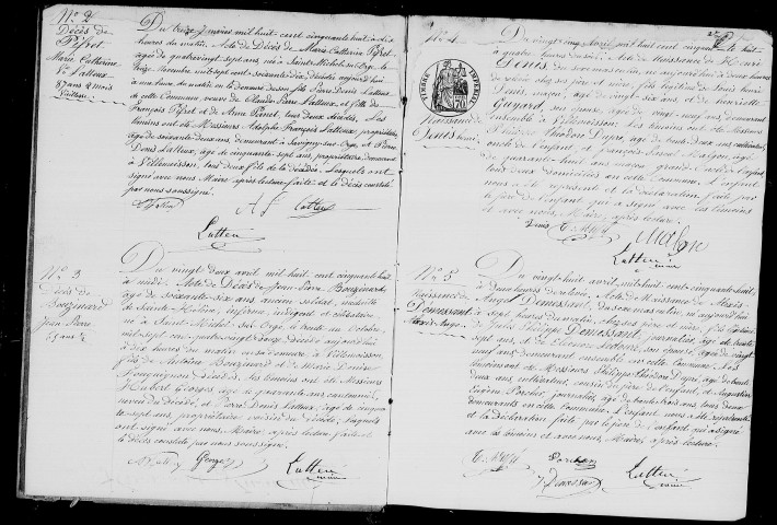 VILLEMOISSON-SUR-ORGE. Naissances, mariages, décès : registre d'état civil (1858-1869). 