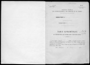 Conservation des hypothèques de CORBEIL. - Table alphabétique du répertoire des formalités hypothécaires, volume n° 113 : A-Z (registre ouvert en 1941). 