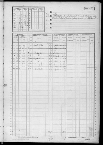 MORSANG-SUR-ORGE. - Matrice des propriétés non bâties : folios 492 à 792 [cadastre rénové en 1959]. 