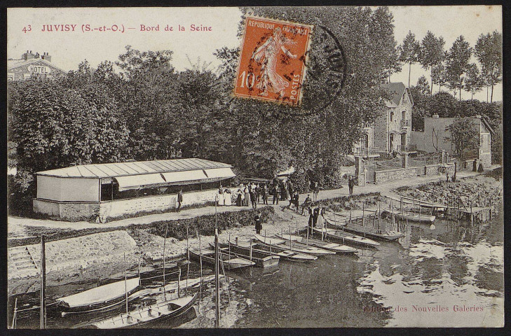 JUVISY-SUR-ORGE.- Bords de la Seine (22 janvier 1909).