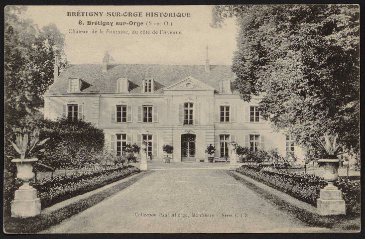 Brétigny-sur-Orge.- Château de la Fontaine, du côté de l'avenue [1904-1919]. 