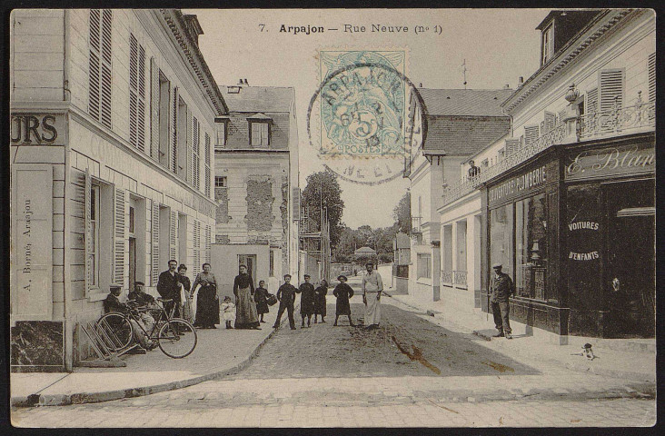 Arpajon.- Rue neuve (novembre 1913). 