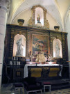 ensemble du chœur : autel (maître-autel), retable, tabernacle