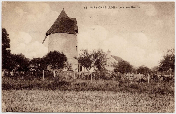Viry-Chatillon, le vieux moulin : carte postale [1920-1930].