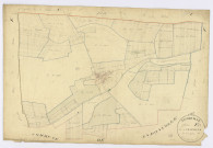 ANGERVILLE. - Section F - Villeneuve, 1, ech. 1/2500, coul., aquarelle, papier, 70x104 (1831). 