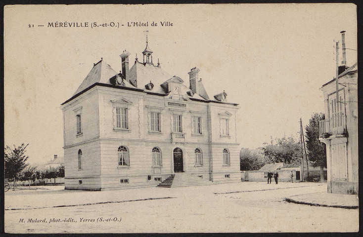 MEREVILLE.- L'hôtel de ville (22 mars 1911).