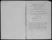 DOURDAN, bureau de l'enregistrement. - Tables des successions. - Vol. 6, 12 juillet 1823 - 31 décembre 1824. 