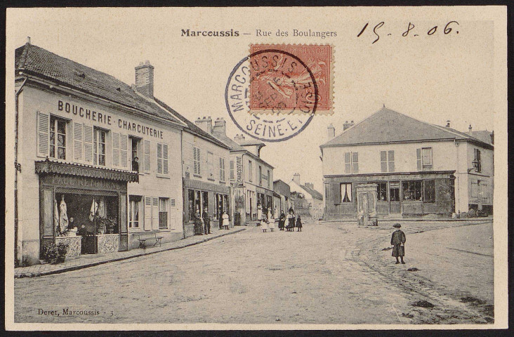 MARCOUSSIS.- Rue des boulangers, 1906.