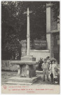 JUVISY-SUR-ORGE. - Croix-autel (XIIIème siècle). Grande rue. Seine-et-Oise Artistique, Paul Allorge. 