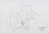 CHAUFFOUR-LES-ETRECHY, plans minutes de conservation : tableau d'assemblage, 1932, Ech. 1/5000 ; plans des sections A3, A4, 1932, Ech. 1/1250, sections ZA, ZB, ZC, ZD, ZE, 1961, Ech. 1/2000. Polyester. N et B. Dim. 105 x 80 cm [8 plans]. 