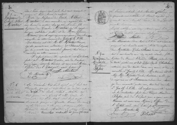 GOMETZ-LA-VILLE.- Naissances, mariages, décès : registre d'état civil (1875-1902). 