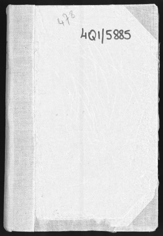Conservation des hypothèques de CORBEIL. - Répertoire des formalités hypothécaires, volume n° 478 : A-Z (registre ouvert vers 1920). 