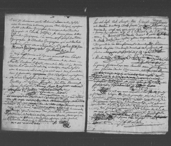 ANGERVILLE. Paroisse Saint-Pierre. - Baptêmes, mariages, sépultures : registre paroissial (1764-1778) [voir aussi 4E23]. 