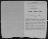 FERTE-ALAIS (LA), bureau de l'enregistrement. - Tables des successions. - Vol. 9 : 1861 - 1871. 