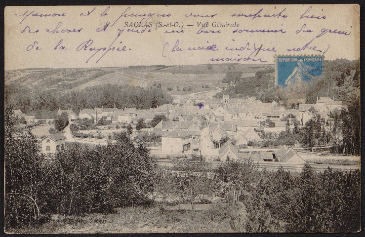 SACLAS.- Vue générale, 1922.