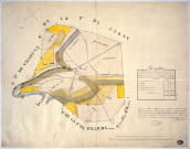 BOISSY-LE-CUTTE. - Plans d'intendance. Plan dressé par COTHERET, 1/200 perches, 65 x 55 cm. 