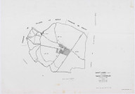 SAINT-AUBIN, plans minutes de conservation : tableau d'assemblage,1933, Ech. 1/5000 ; plans des sections A, B, 1933, Ech. 1/2500, section C, 1933, Ech. 1/1250. Polyester. N et B. Dim. 105 x 80 cm [4 plans]. 
