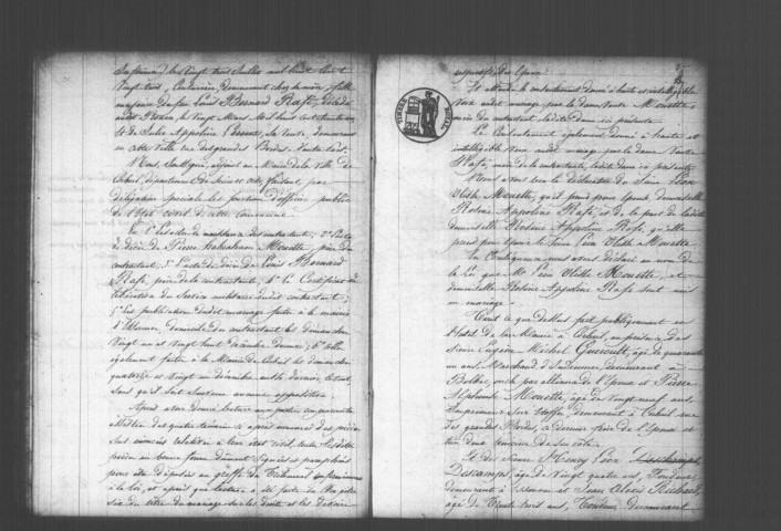 CORBEIL. Mariages : registre d'état civil (1846). 