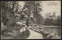 JUVISY-SUR-ORGE.- Le parc, les grottes et la pièce d'eau [1904-1920].