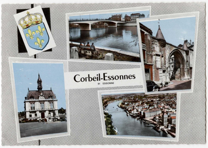 CORBEIL-ESSONNES. - Corbeil-Essonnes, vues diverses, Cim, couleur. 