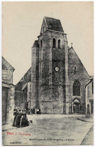 BOISSY-SOUS-SAINT-YON. - L'église, Gault, Jean Chanson. 