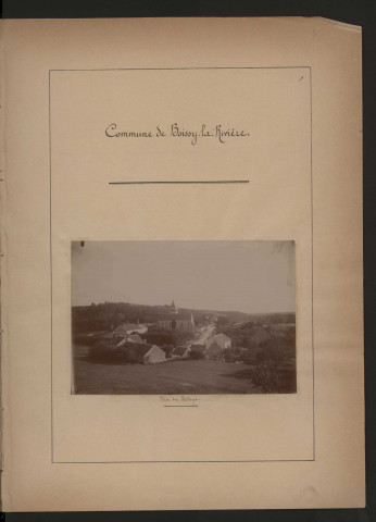 BOISSY-LA-RIVIERE. - Monographie communale [1899] : 2 bandes, 6 vues. 