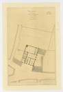 Plan général du tribunal, des deux gendarmeries et de la prison d'ETAMPES dressé par l'architecte LETARVENIER, 1888. Sans éch. N et B. Dim. 0,64 x 0,39. 