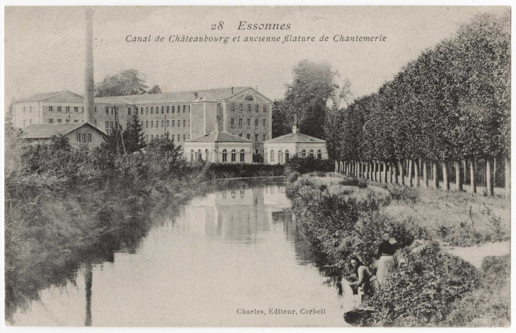 ESSONNES. - Canal de Châteaubourg et ancienne filature de Chantemerle, Charles. 