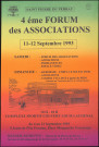 SAINT-PIERRE-DU-PERRAY. - 4ème forum des associations, fête foraine, Complexe sportif couvert Louis Lachenal, 4 septembre-12 septembre 1993. 