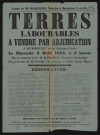 MEROBERT, CONGERVILLE, CHALO-SAINT-MARS.- Vente par adjudication de terres labourables appartenant aux héritiers de M. LAVOT, 8 mai 1892. 