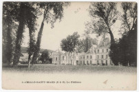 CHALO-SAINT-MARS. - Le château, 1909, 7 lignes, 10 c, ad. 