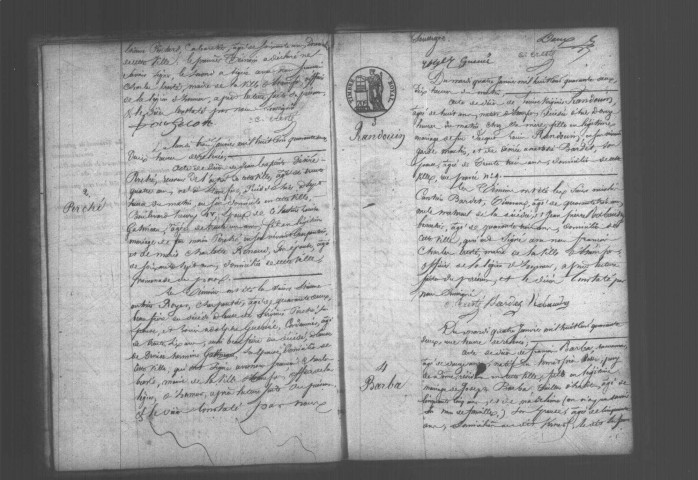 ETAMPES. Décès : registre d'état civil (1842). 