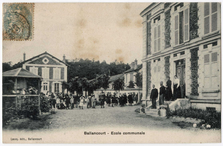 BALLANCOURT-SUR-ESSONNE. - Ecole communale, Lecoq, 5 c. 