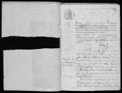 AUTHON-LA-PLAINE. Naissances, mariages, décès : registre d'état civil (1839-1844). 