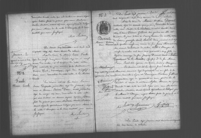 ETAMPES. Décès : registre d'état civil (1856). 