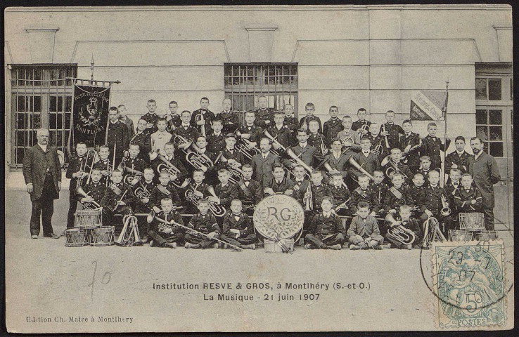 Montlhéry.- Institution Resve et Gros : La musique (21 juin 1907). 