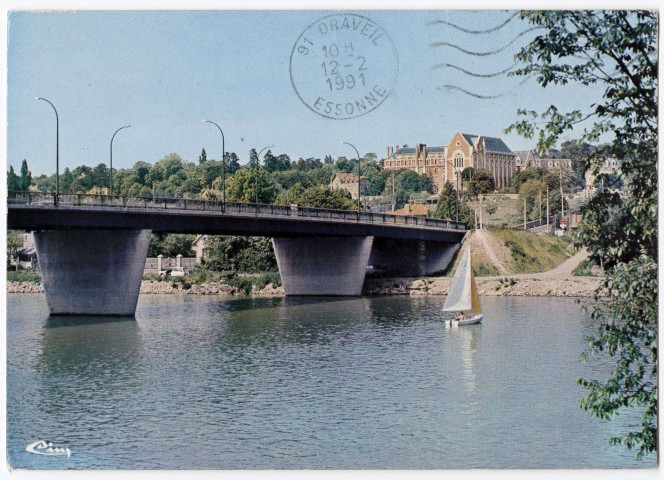 DRAVEIL. - Les bords de la Seine. Editeur Raymon, 1991, timbre à 2,30 francs. 