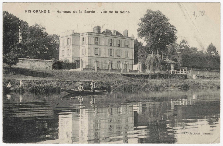 RIS-ORANGIS. - Hameau de La Borde. Vue de la Seine [Editeur Jeannin, timbre à 5 centimes]. 