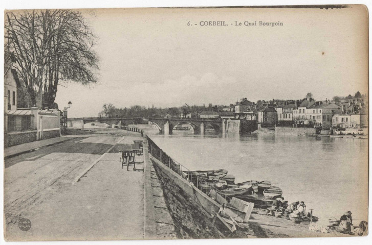 CORBEIL-ESSONNES. - Le quai Bourgoin. 