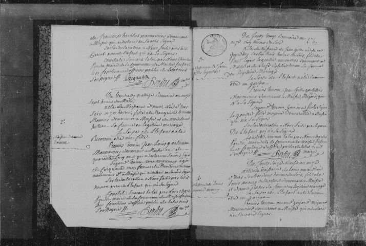 MAISSE. Naissances, mariages, décès : registre d'état civil (an XI-1813). 
