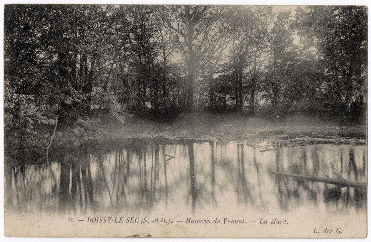 BOISSY-LE-SEC. - Hameau de Venant. La mare, L. des G., 1905, 7 lignes, 10 c, ad. 