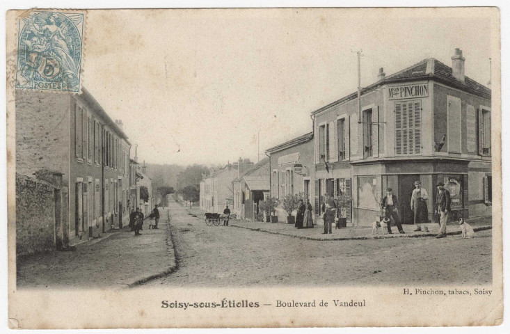 SOISY-SUR-SEINE. - Boulevard de Vandeul [Editeur Pinchon, timbre à 5 centimes]. 
