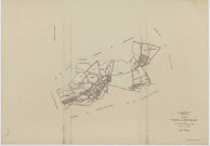 LARDY, plans minutes de conservation : tableau d'assemblage, 1950, Ech. 1/10000 ; plans des sections A1, B, 1950, Ech. 1/2500, sections A2, A3, A4, C1, C2, D, E, F2, G, H1, H2, 1950, Ech. 1/1250, section ZA, 1989, Ech. 1/2000. Polyester. N et B. Dim. 105 x 80 cm [15 plans]. 