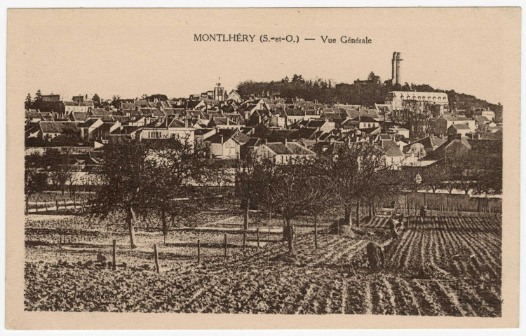 MONTLHERY. - Vue générale [1940, sépia]. 