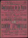 GIRONVILLE-SUR-ESSONNE. - Continuation de la vente aux enchères au Moulin de la Bonde, domicile de M. Giraud : vente d'un camion automobile Delahaye, d'accessoires d'automobile et de moulin, 13 novembre 1938. 