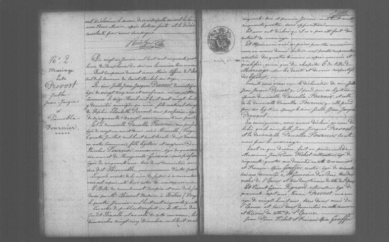 SAINT-MICHEL-SUR-ORGE. Naissances, mariages, décès : registre d'état civil (1854-1863). 