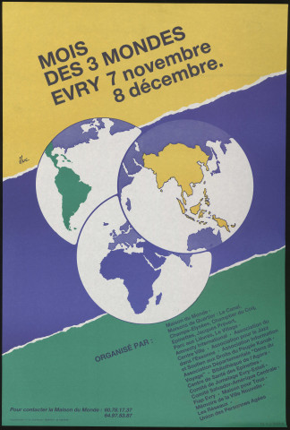 EVRY. - Mois des trois mondes, 7 décembre-8 décembre 1985. 