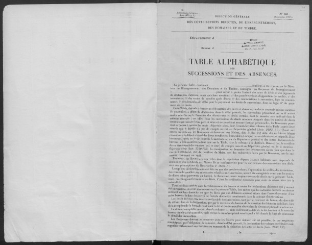 JUVISY-SUR-ORGE, bureau de l'enregistrement. - Tables des successions, volume 5, 1935 - 1936. 