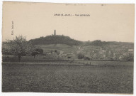 LINAS. - Vue générale avec la tour du château de Montlhéry. Labouré. 